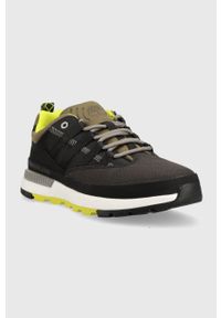 Timberland sneakersy Euro Trekker Low kolor czarny TB0A296S0151. Nosek buta: okrągły. Zapięcie: sznurówki. Kolor: czarny. Materiał: guma #2