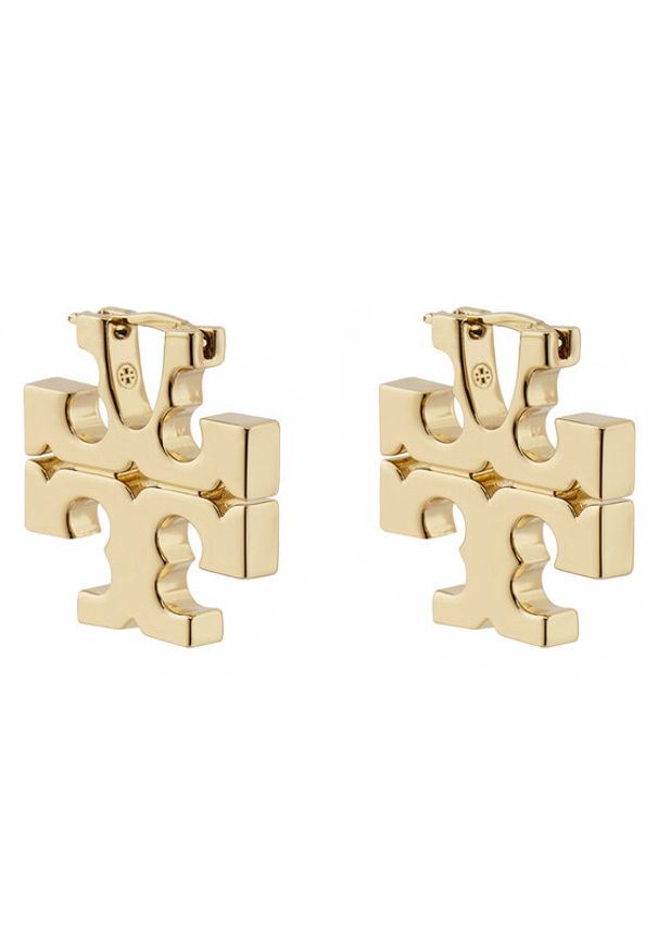 Tory Burch Kolczyki Eleanor Hidden Hoop Earring 157956 Złoty. Materiał: metalowe. Kolor: złoty