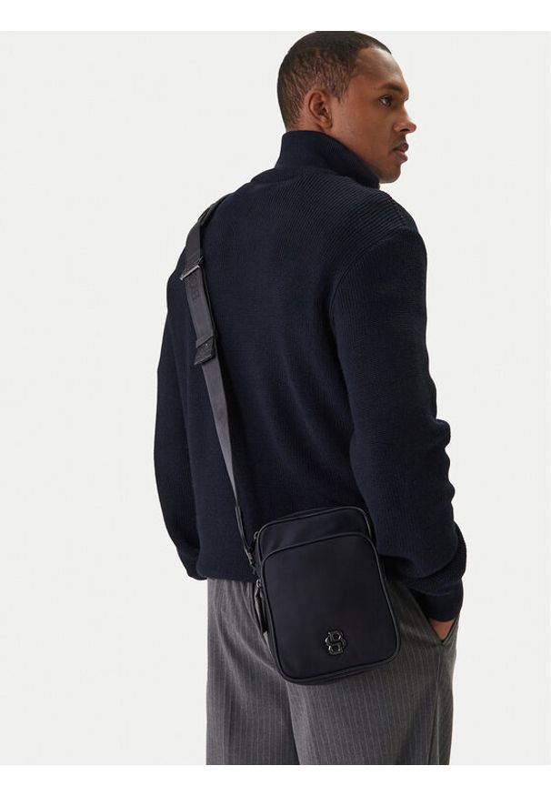 BOSS Saszetka 50523462 Granatowy. Kolor: niebieski. Materiał: materiał
