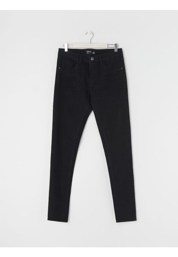Sinsay - Jeansy skinny - czarny. Kolor: czarny
