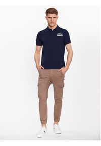 Lacoste Polo PH5076 Granatowy Regular Fit. Typ kołnierza: polo. Kolor: niebieski. Materiał: bawełna