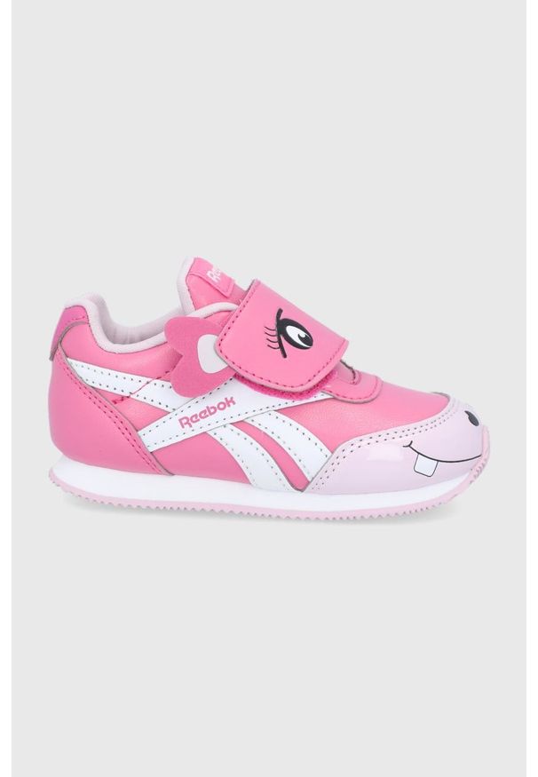 Reebok Classic Buty dziecięce kolor różowy. Nosek buta: okrągły. Kolor: różowy. Materiał: guma. Model: Reebok Royal, Reebok Classic
