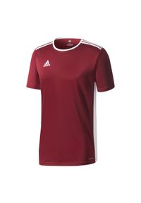 Adidas - Koszulka dla dzieci adidas Entrada 18 Jersey Junior bordowa. Kolor: brązowy. Materiał: jersey #1