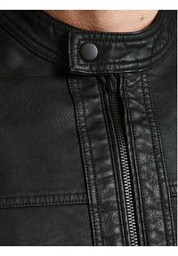 Jack & Jones Kurtka z imitacji skóry 12182461 Czarny Regular Fit. Kolor: czarny. Materiał: skóra #5