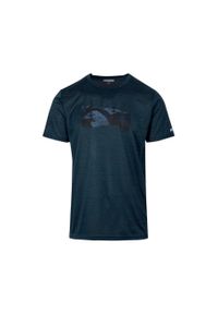 Koszulka z graficznym nadrukiem Regatta Fingal VIII. Kolor: czarny. Materiał: materiał. Wzór: nadruk. Sport: turystyka piesza #1