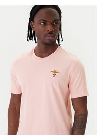 Aeronautica Militare T-Shirt 261TS1580UJ00372 Różowy Regular Fit. Kolor: różowy. Materiał: bawełna #4