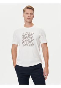 JOOP! Jeans T-Shirt 15 JJJ-08Anup 30047002 Beżowy Modern Fit. Kolor: beżowy. Materiał: bawełna
