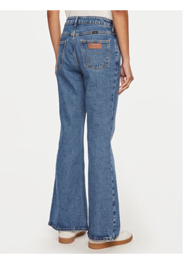 Wrangler Jeansy Fierce 112356799 Niebieski Flare Fit. Kolor: niebieski