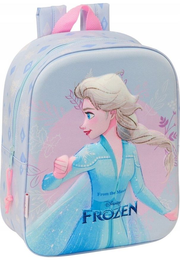 Plecak turystyczny Safta Plecak przedszkolny dla dziewczynki KRAINA LODU FROZEN ELSA 3D DISNEY. Wzór: motyw z bajki