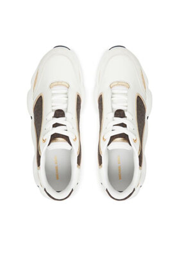 MICHAEL Michael Kors Sneakersy Renny 43F5RNFS2S Biały. Kolor: biały. Materiał: skóra