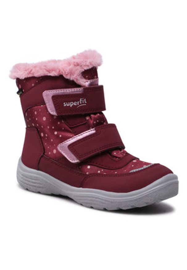 Śniegowce Superfit - GORE-TEX 1-009091-5500 S Rosa. Kolor: czerwony. Materiał: skóra, materiał