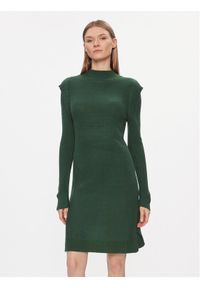 Brave Soul Sukienka dzianinowa LKD-274HARINGTOA Zielony Regular Fit. Kolor: zielony. Materiał: wiskoza #1
