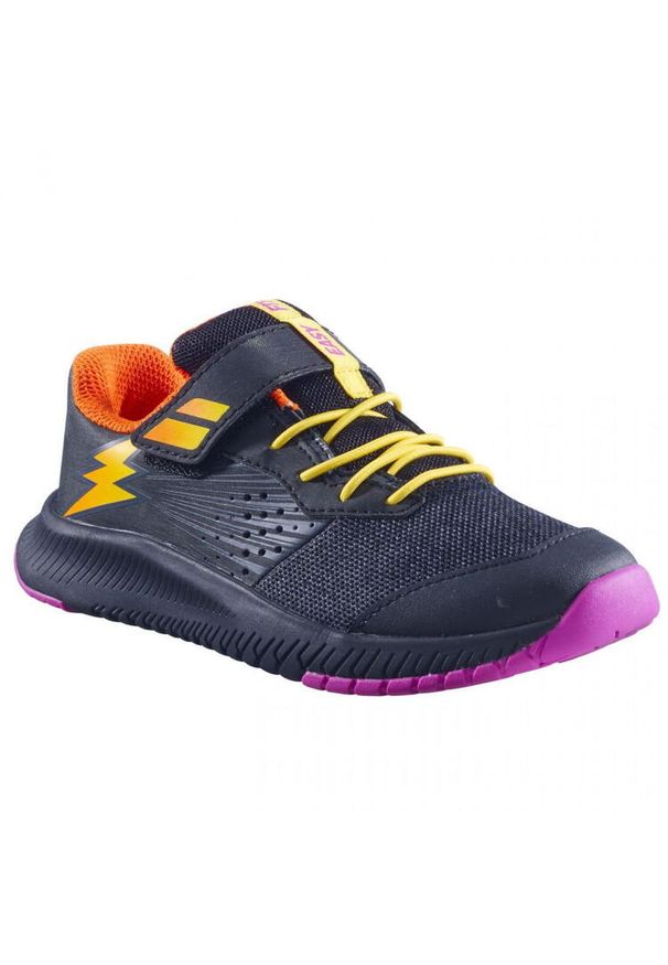 Buty do tenisa dziecięce Babolat Pulsion AC Kid. Kolor: czarny, pomarańczowy, różowy, wielokolorowy. Sport: tenis