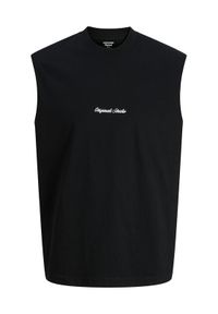 Jack & Jones Tank top Norrebro Emb 12292009 Czarny Regular Fit. Kolor: czarny. Materiał: bawełna #1