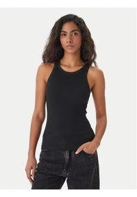 BOSS Top C_Eplie 50553479 Czarny Slim Fit. Kolor: czarny. Materiał: bawełna #1