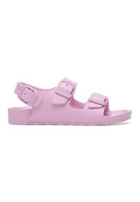 Buty do chodzenia dla dzieci Birkenstock Milano Eva. Kolor: różowy. Materiał: materiał, syntetyk