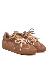 Nokwol Sneakersy August Beżowy. Kolor: beżowy. Materiał: zamsz, skóra