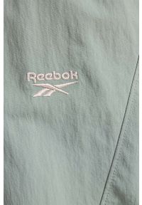 Reebok Classic spodnie dresowe Classics kolor zielony proste medium waist IC0190-ZIELONY. Kolor: zielony. Materiał: dresówka #7