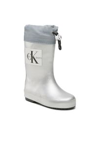 Calvin Klein Jeans Kalosze Rain Boot V3X6-80425-0083 M Srebrny. Kolor: srebrny