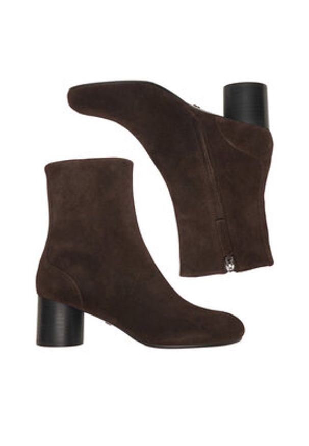 Gino Rossi Botki EO-HALA-VI887-03-8S Brązowy. Kolor: brązowy. Materiał: zamsz, skóra