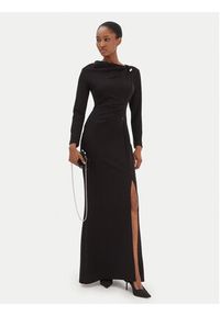 Rinascimento Sukienka koktajlowa CFC0126572003 Czarny Slim Fit. Kolor: czarny. Materiał: syntetyk. Styl: wizytowy #4