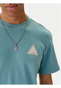 G-Star RAW - G-Star Raw T-Shirt D28593-C812 Niebieski Regular Fit. Kolor: niebieski. Materiał: bawełna #3