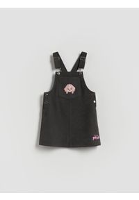 Reserved - Sukienka na szelkach Psi Patrol - ciemnoszary. Kolor: szary. Materiał: tkanina #1