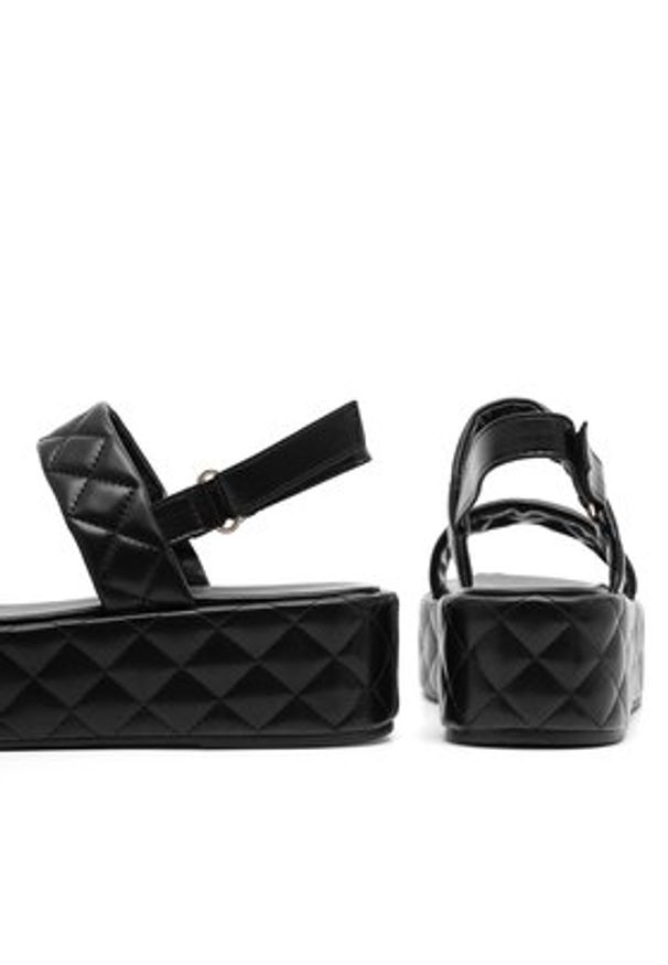 DeeZee Sandały KL-E8175-20 Czarny. Kolor: czarny. Materiał: skóra