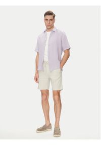 BOSS Koszula 50537382 Fioletowy Regular Fit. Kolor: fioletowy. Materiał: len #5