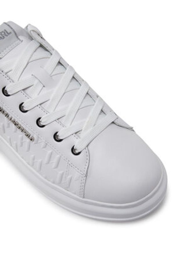 Karl Lagerfeld - KARL LAGERFELD Sneakersy Kapri KL52549K Biały. Kolor: biały. Materiał: skóra