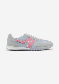 Born2be - Niebieskie Sneakersy w Stylu Kultowych Tenisówek z Ozdobnymi Przeszyciami Elanicia. Okazja: do pracy, na spotkanie biznesowe, na co dzień. Kolor: niebieski