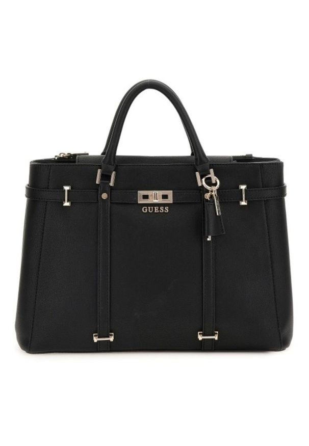 Guess - GUESS Czarna torebka Emilee. Kolor: czarny