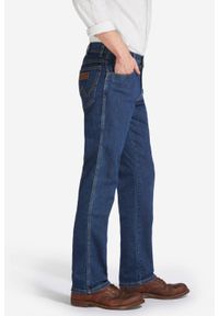 Wrangler - WRANGLER TEXAS STRETCH MĘSKIE SPODNIE JEANSOWE DARKSTONE W12133009