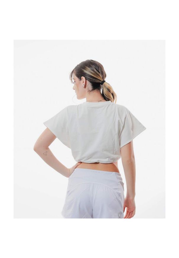 Givova koszulka damska dekolt łódka, crop top, M. Typ kołnierza: dekolt w łódkę. Kolor: wielokolorowy, biały, czarny. Długość: krótkie