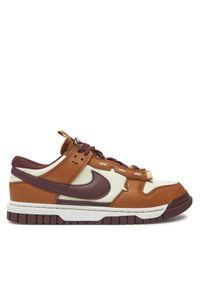 Nike Sneakersy Dunk Low Jumbo FQ8248 Brązowy. Kolor: brązowy. Materiał: skóra #1