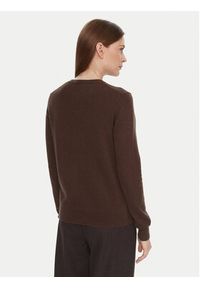 United Colors of Benetton - United Colors Of Benetton Kardigan 1002D5485 Brązowy Regular Fit. Kolor: brązowy. Materiał: wełna #3
