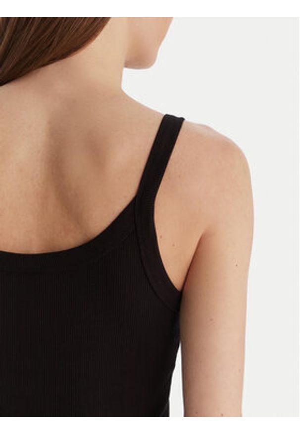 Guess Top V6GP16 K3180 Czarny Regular Fit. Kolor: czarny. Materiał: wiskoza