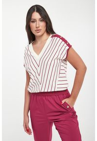 Liu Jo - Bluzka damska dzianinowa w paski LIU JO. Materiał: dzianina. Wzór: paski #1