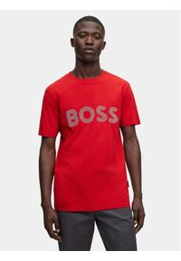 Boss T-Shirt TeeBOSSRete 50495719 Czerwony Regular Fit. Kolor: czerwony. Materiał: bawełna