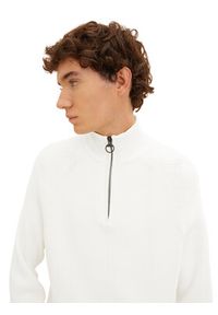 Tom Tailor Denim Sweter 1033779 Biały Regular Fit. Kolor: biały. Materiał: bawełna #2