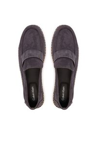 Calvin Klein Espadryle Espadrille Loafer Band Su HM0HM02072 Brązowy. Kolor: brązowy. Materiał: zamsz, skóra #4