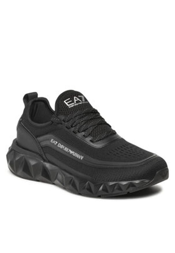 EA7 Emporio Armani Sneakersy X8X106 XK262 N763 Czarny. Kolor: czarny. Materiał: materiał