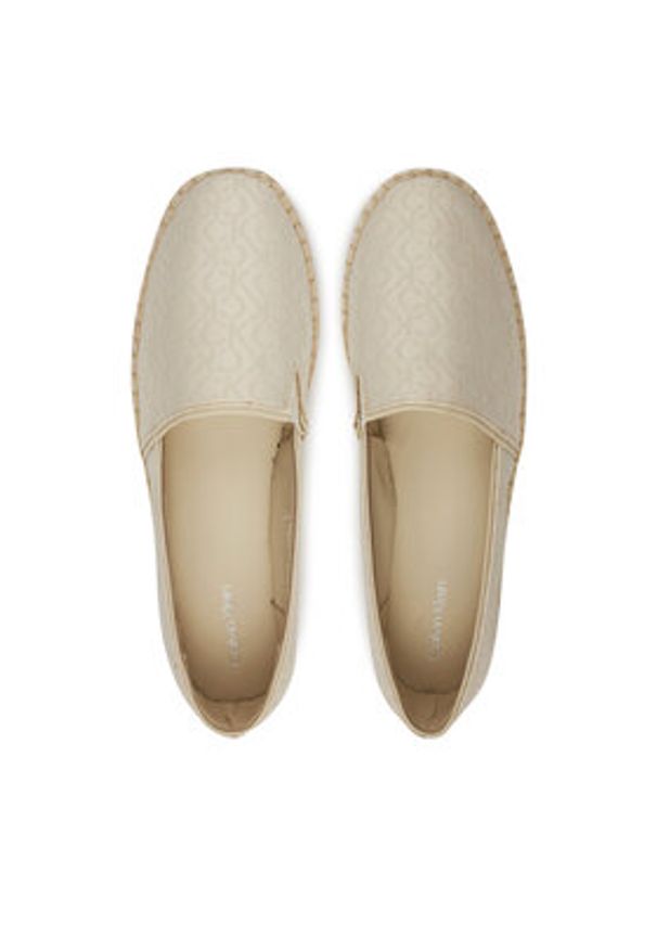 Calvin Klein Espadryle Flat Espadrille - Jacq HW0HW02467 Écru. Materiał: materiał