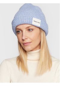 Tommy Jeans Czapka Elevated AW0AW14079 Błękitny. Kolor: niebieski. Materiał: akryl, materiał