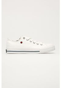 Lee Cooper - Tenisówki. Nosek buta: okrągły. Zapięcie: sznurówki. Kolor: biały. Materiał: guma