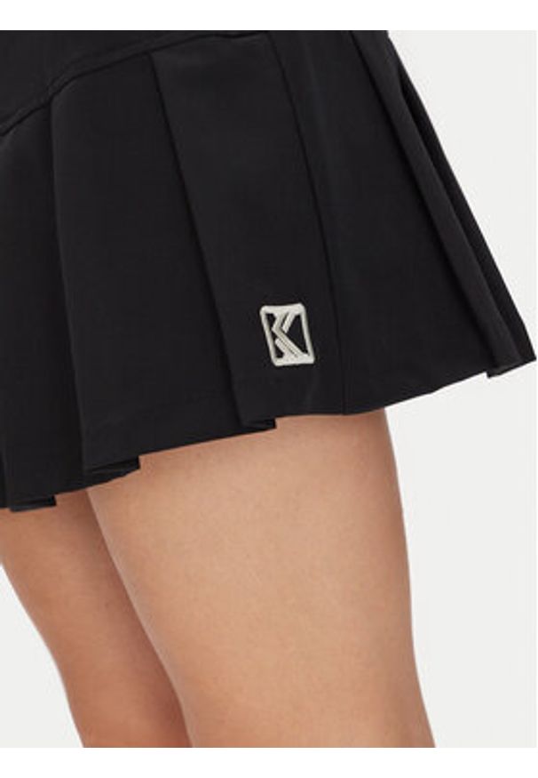Karl Kani Spódnica plisowana Og Pleated 61610030 Czarny Regular Fit. Kolor: czarny. Materiał: syntetyk