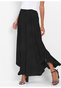 bonprix - Spódnica z dżerseju z mieszanki wiskozy. Kolor: czarny. Materiał: jersey, wiskoza. Styl: elegancki #1