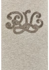 Lauren Ralph Lauren - T-shirt 200817012001. Okazja: na co dzień. Kolor: szary. Wzór: aplikacja. Styl: casual #3
