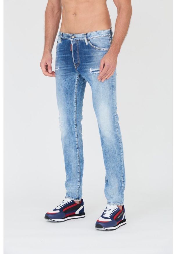 DSQUARED2 Niebieskie męskie jeansy Cool Guy Jean, Rozmiar 48. Kolor: niebieski