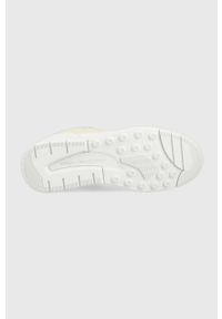 TOMMY HILFIGER - Tommy Hilfiger sneakersy skórzane LOW TH BASKET SNEAKER kolor beżowy. Kolor: beżowy. Materiał: skóra #5